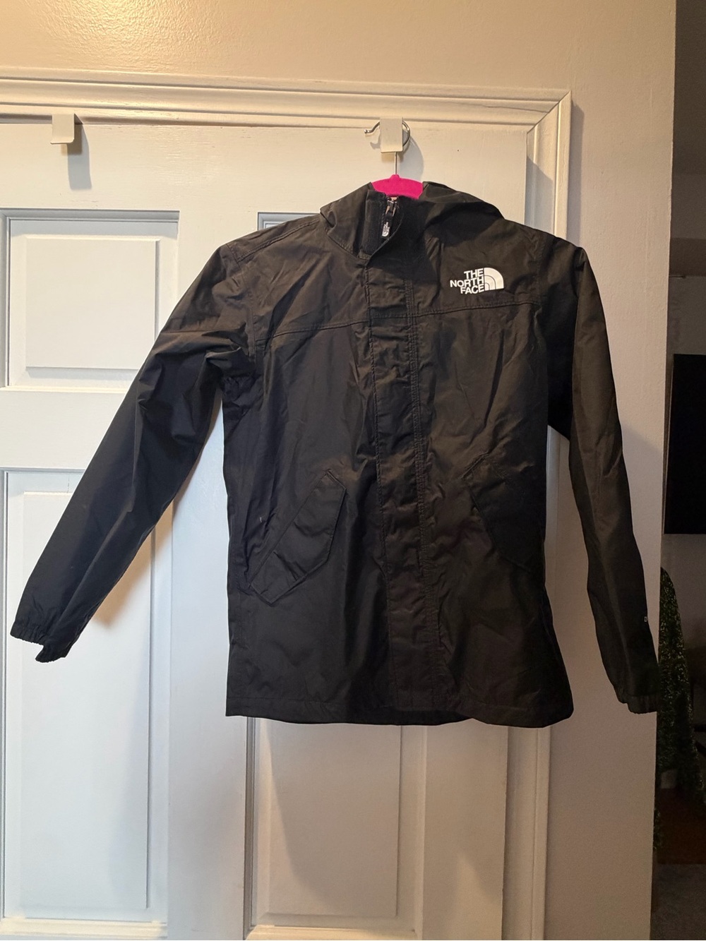The North Face Black Hooded Rain Jacket